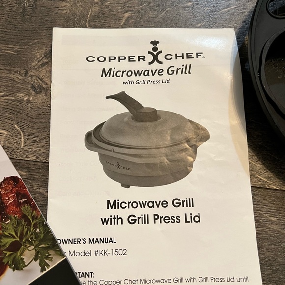 Copper Chef Kitchen Copper Chef Microwave Grill W Instruction